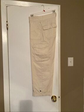 Women’s Beige Cargo Pants - Casual Utility Style